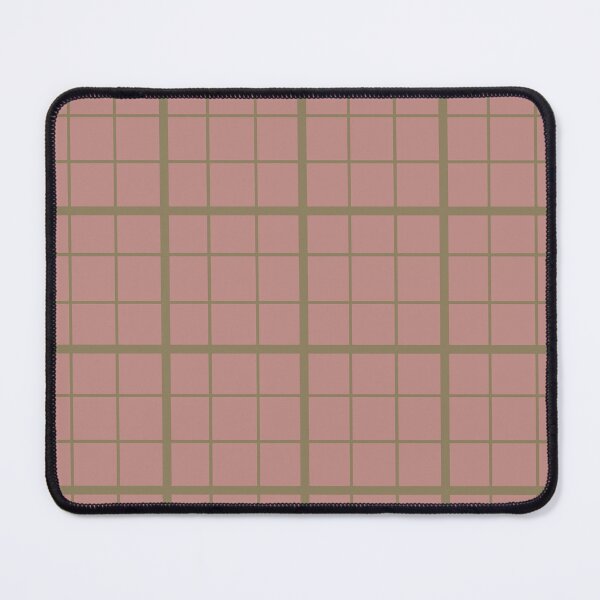 Item preview, Pink Rose And Olive Green Grid Plaid Design  designed and sold by PatternTitan.