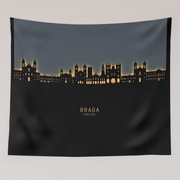 Item preview, Braga Portugal Skyline designed and sold by ArtPrints.