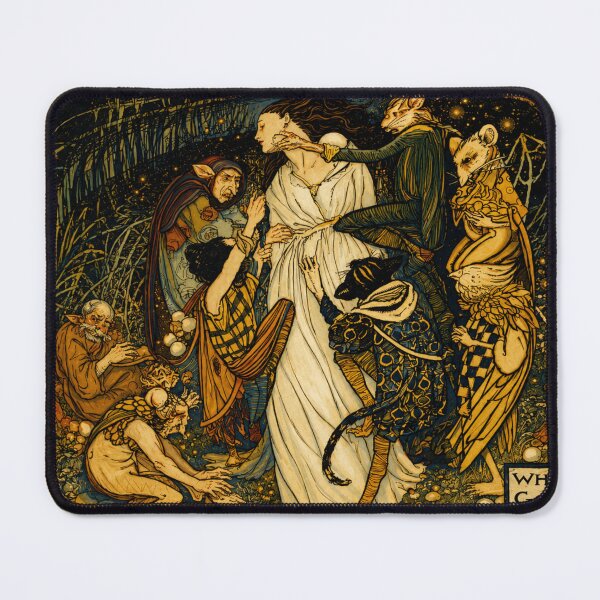 Item preview, Goblin Market Art Nouveau Enchanted Forest Temptation Scene for Dark Fantasy Art Lovers designed and sold by RickE.