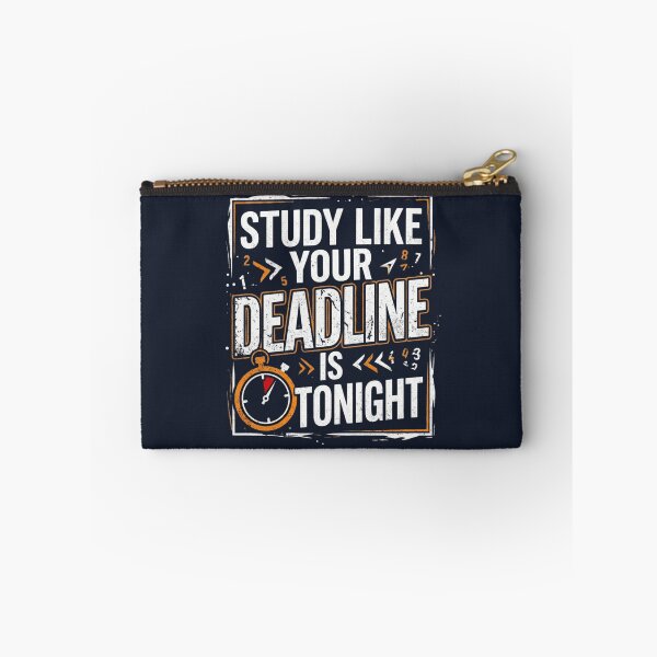 Item preview, Study Like Your Deadline Is Tonight Funny Exam Shirt designed and sold by Amr Darwish Graphic designer.