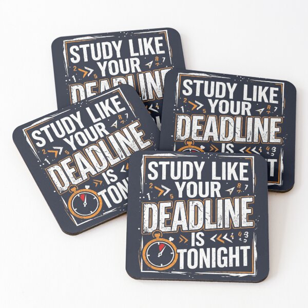 Item preview, Study Like Your Deadline Is Tonight Funny Exam Shirt designed and sold by Amr Darwish Graphic designer.