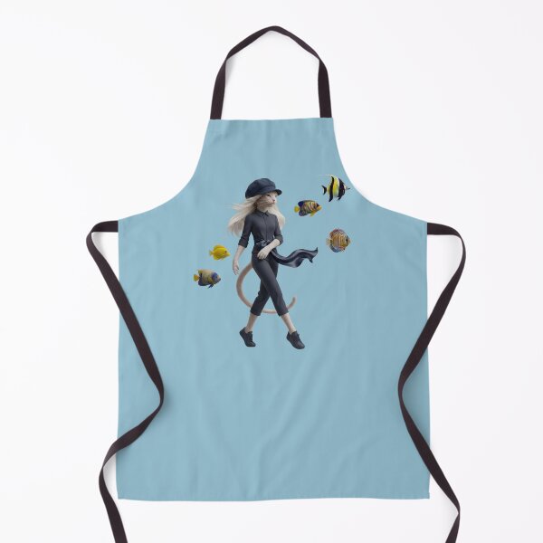 Item preview, Fashion Cat Ocean Dream Illustration designed and sold by MegaNovaArt.