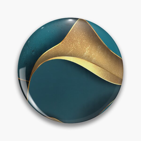 Item preview, Luxury Fluid Teal and Gold Metallic Layers designed and sold by OmniVibe19.