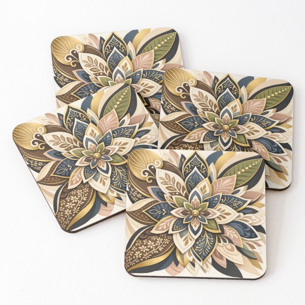 Item preview, Modern Batik Pattern Mandala designed and sold by SoftSproutstu.