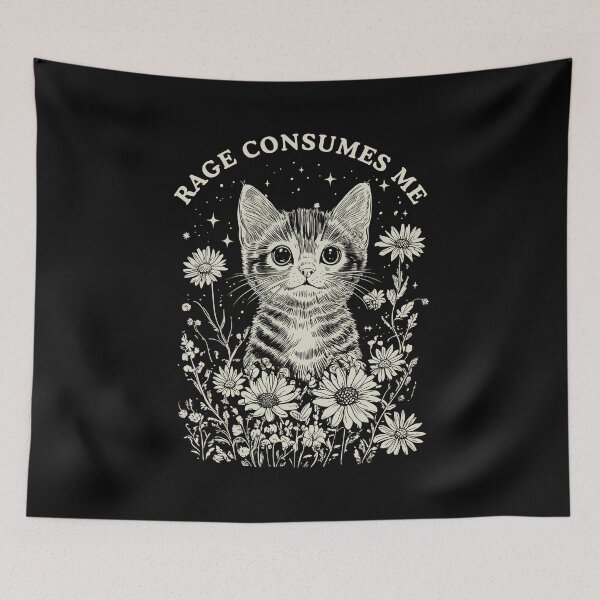 Item preview, Rage Consumes Me Funny Cat designed and sold by suhairee-studio.