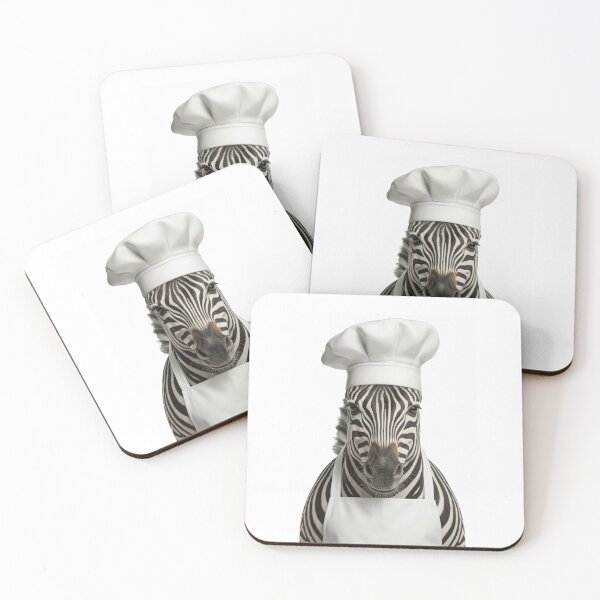 Item preview, Funny Zebra Chef Realistic Animal Cooking Humor Art designed and sold by LazyOwlStore.