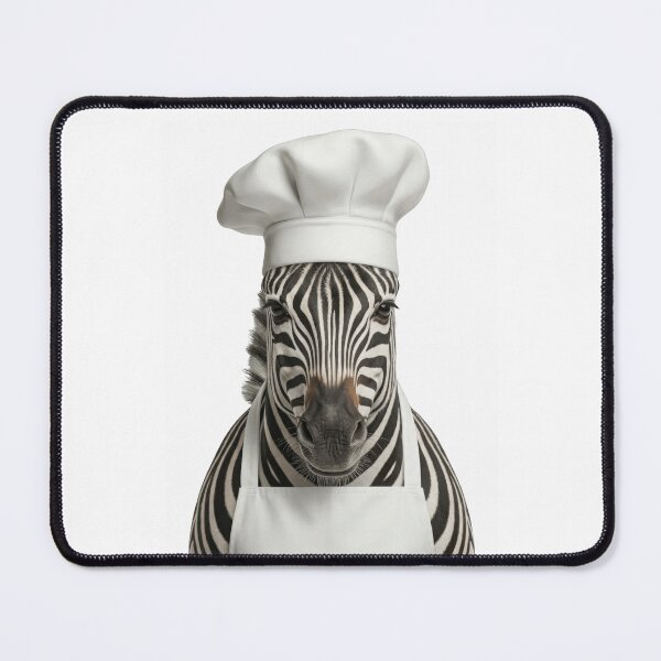 Item preview, Funny Zebra Chef Realistic Animal Cooking Humor Art designed and sold by LazyOwlStore.
