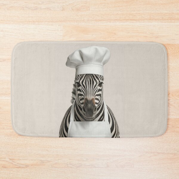 Item preview, Funny Zebra Chef Realistic Animal Cooking Humor Art designed and sold by LazyOwlStore.