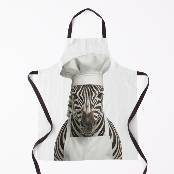Item preview, Funny Zebra Chef Realistic Animal Cooking Humor Art designed and sold by LazyOwlStore.