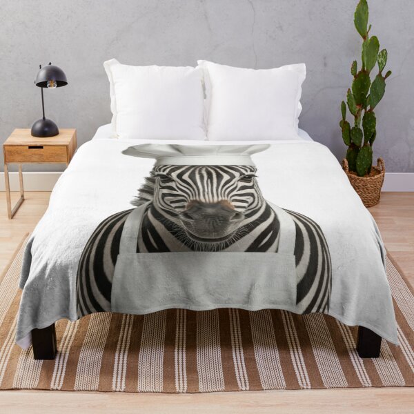Item preview, Funny Zebra Chef Realistic Animal Cooking Humor Art designed and sold by LazyOwlStore.