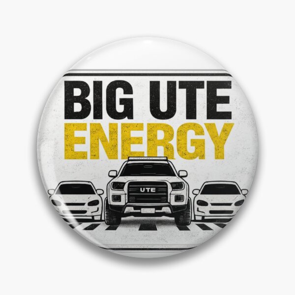 Item preview, Big Ute Energy – Aussie Ute Design - White background designed and sold by Spiralite.