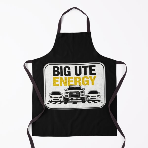 Item preview, Big Ute Energy – Aussie Ute Design - White background designed and sold by Spiralite.