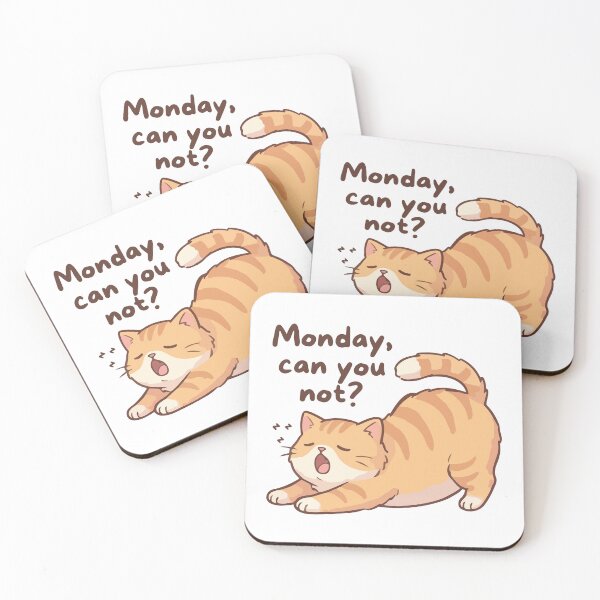 Item preview, Funny Lazy Cat - Monday Can You Not? designed and sold by mysakura.