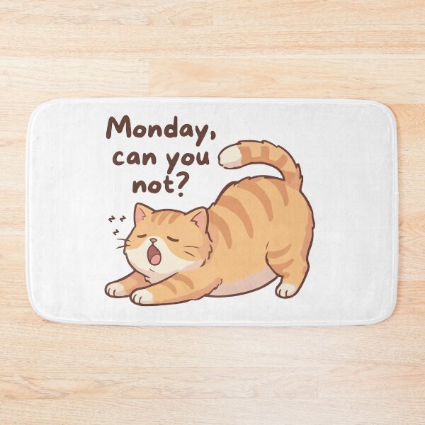 Item preview, Funny Lazy Cat - Monday Can You Not? designed and sold by mysakura.