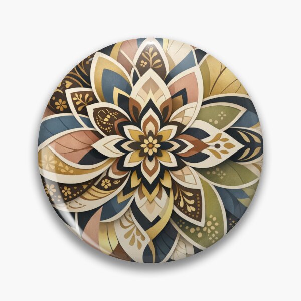 Item preview, Modern Batik Pattern Mandala designed and sold by SoftSproutstu.