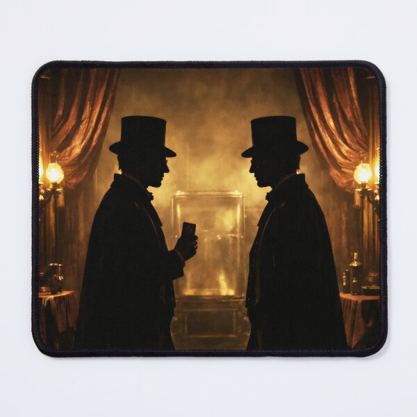 Item preview, Two Magicians Top Hat Stage Golden Light Cinema Poster designed and sold by Cine8.