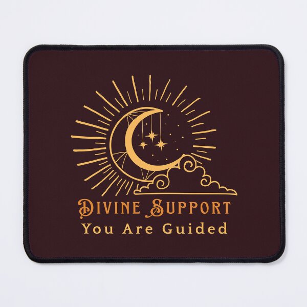 Item preview, Divine Support – You Are Guided Spiritual Typography Design designed and sold by CosmicQuietLab.