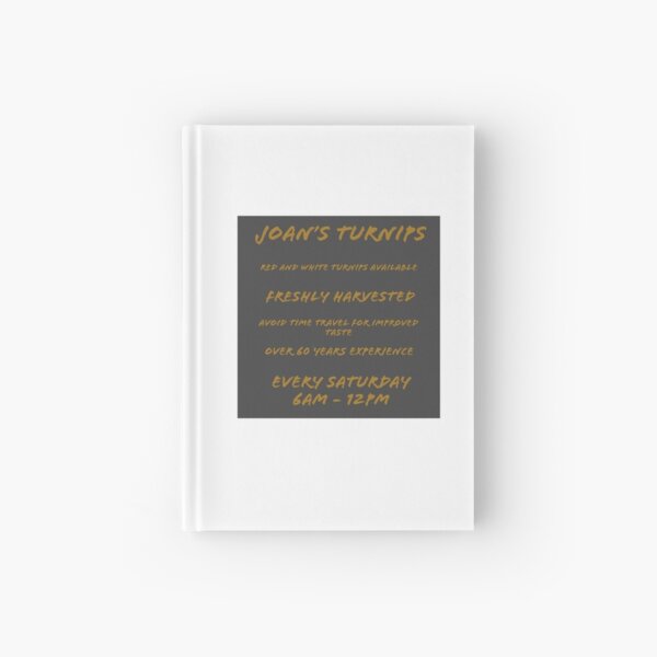 Joan’s turnips Hardcover Journal