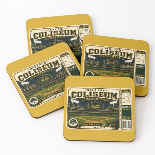 Item preview, Vintage Oakland Coliseum Baseball Club Ticket | Retro East Bay Stadium Graphic designed and sold by GhostDawgs.