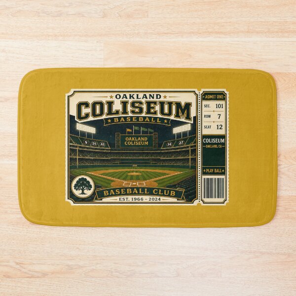 Item preview, Vintage Oakland Coliseum Baseball Club Ticket | Retro East Bay Stadium Graphic designed and sold by GhostDawgs.
