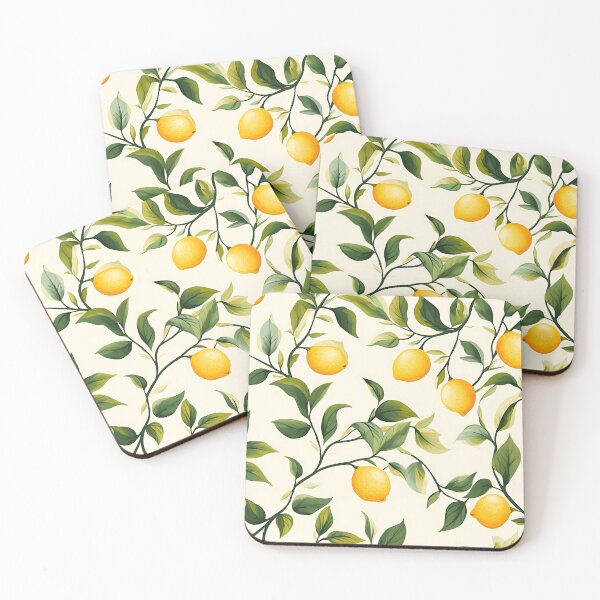 Item preview, Lemon Pattern Background – Fresh Citrus Seamless Design designed and sold by EVESTUDIOART.