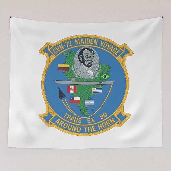 Item preview, USS Abraham Lincoln (CVN-72) Maiden Voyage "Around the Horn" 1990 Cruise Patch designed and sold by CharlieDesings.