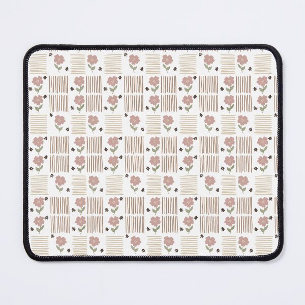 Item preview, Cute Floral Grid Pattern – Retro Folk Flower Checker Design designed and sold by Barelythere2324.