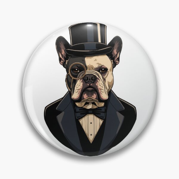 Item preview, French Bulldog Gentleman Shirt Dapper Dog Victorian Top Hat Frenchie Lover Gift Tee designed and sold by Sky-bully.