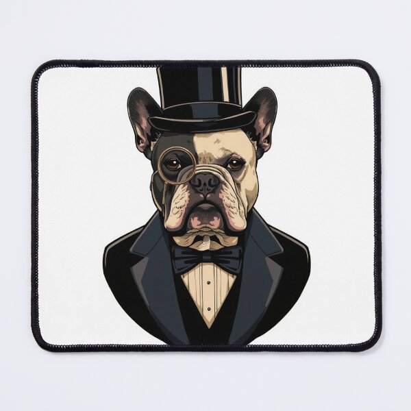 Item preview, French Bulldog Gentleman Shirt Dapper Dog Victorian Top Hat Frenchie Lover Gift Tee designed and sold by Sky-bully.