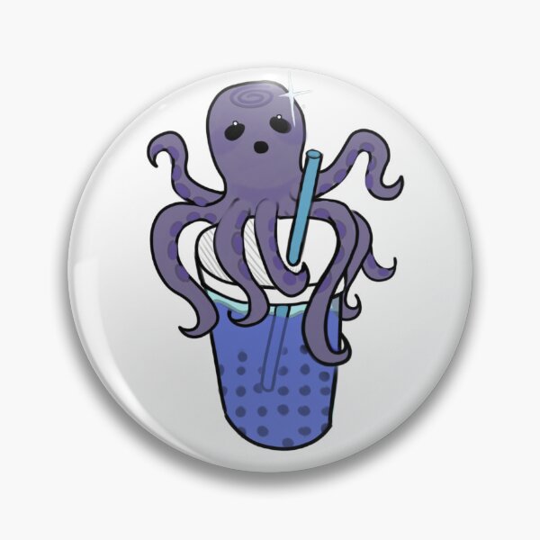 Artikelvorschau, - Oktopus-Boba-Drink - Bubble Drink Friends - weiß - entworfen und verkauft von echoztarrr.