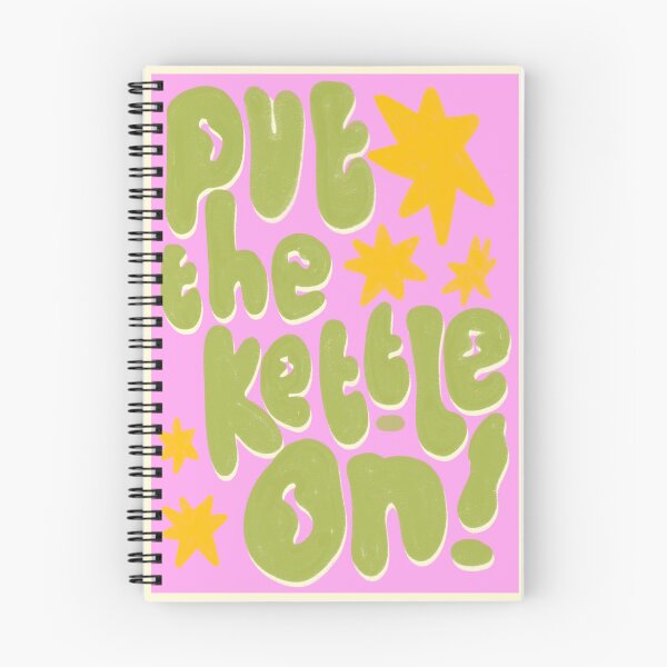 Item preview, Put the Kettle on colourful print designed and sold by Alice-strange.
