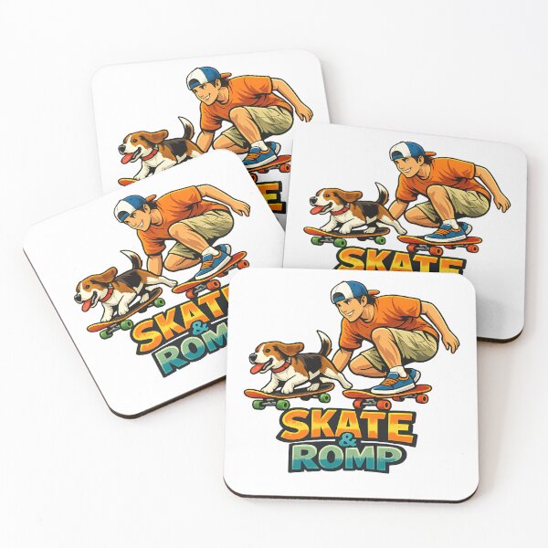 Item preview, Beagle Skateboarding Shirt – Skater Dog Graphic Tee – Skate & Romp designed and sold by MattyManiac.