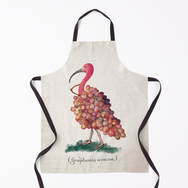 Item preview, Graplumis Uvacea | Surreal Pink Bird Grapes Collage Creature designed and sold by Becky-Poppins.