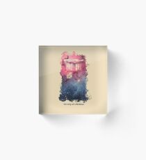 Tardis Smoke Universe Acrylic Block