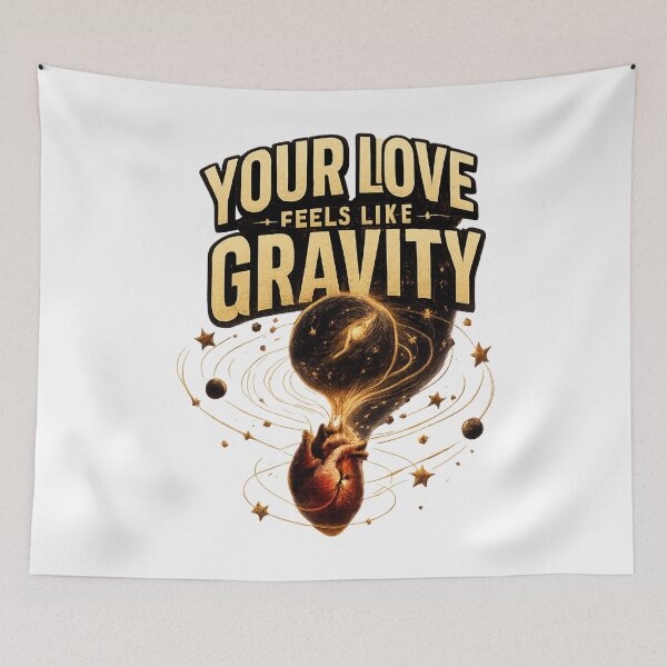 Item preview, Your Love Feels Like Gravity, Cosmic Soulmate Aesthetic Design designed and sold by JagrDesigns.
