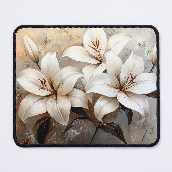 Item preview, White Lilies Champagne Glow designed and sold by daila70.
