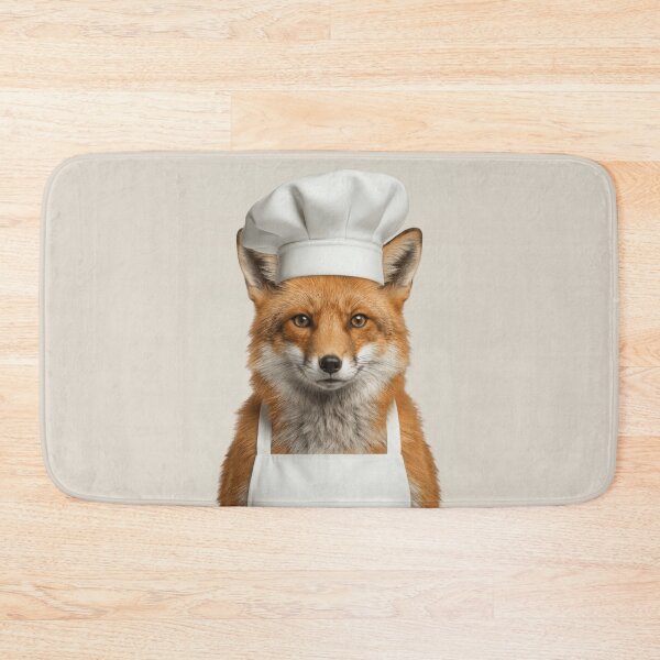 Item preview, Funny Red Fox Chef Realistic Animal Cooking Humor Art designed and sold by LazyOwlStore.