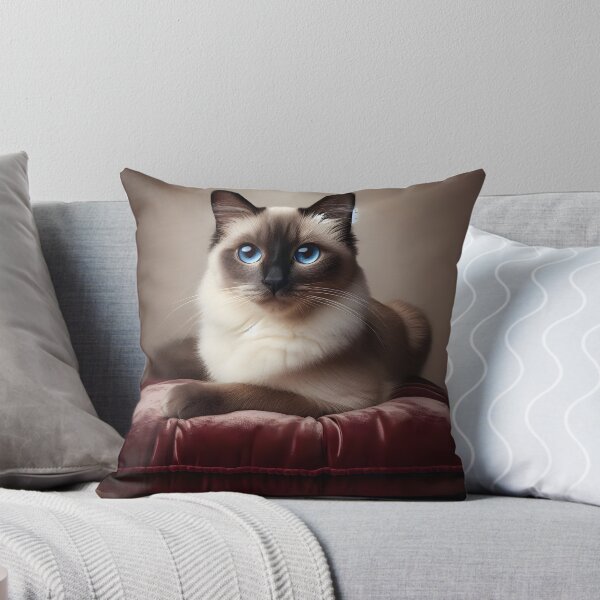 Item preview, Relaxed Siamese cat - Deep blue eyes designed and sold by davidromapixel.