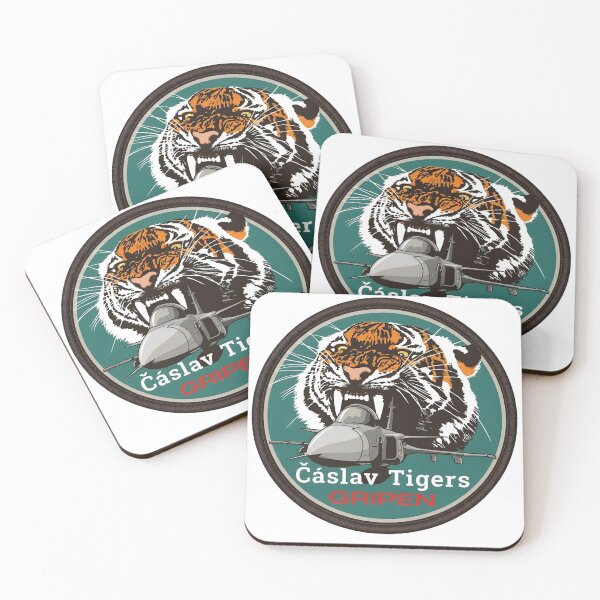 Item preview, Czech Air Force 211th Tactical Squadron "Čáslav Tigers" Gripen Patch designed and sold by CharlieDesings.