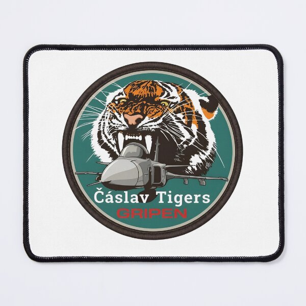 Item preview, Czech Air Force 211th Tactical Squadron "Čáslav Tigers" Gripen Patch designed and sold by CharlieDesings.