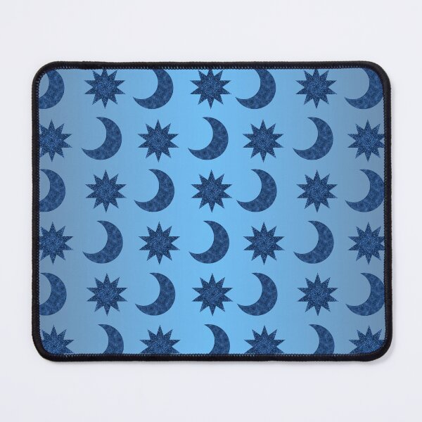 Item preview, Sparkling Moons and Stars - Blue Pattern designed and sold by MarionsArt.