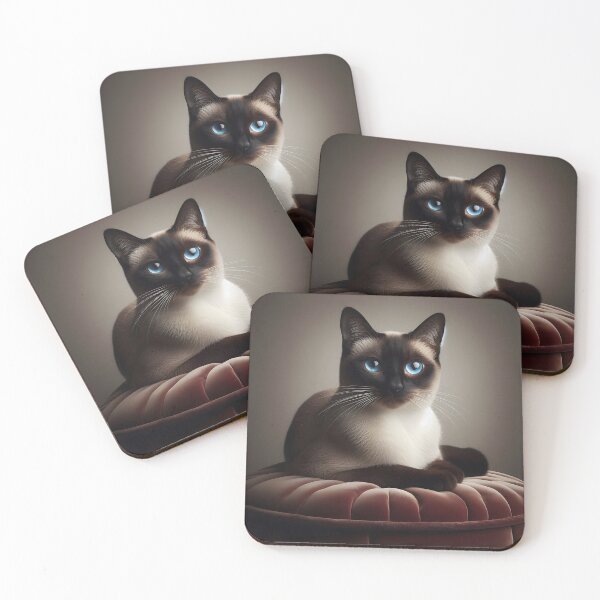 Item preview, Blue-eyed Siamese cat - Feline beauty designed and sold by davidromapixel.