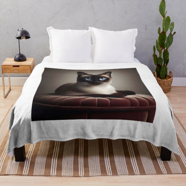 Item preview, Blue-eyed Siamese cat - Feline beauty designed and sold by davidromapixel.