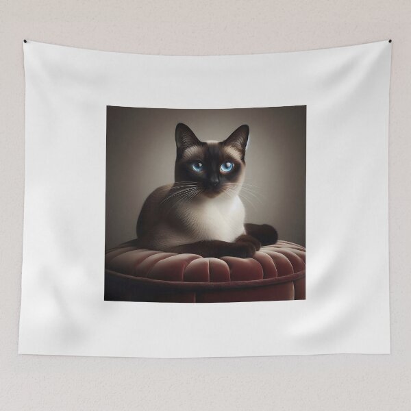 Item preview, Blue-eyed Siamese cat - Feline beauty designed and sold by davidromapixel.