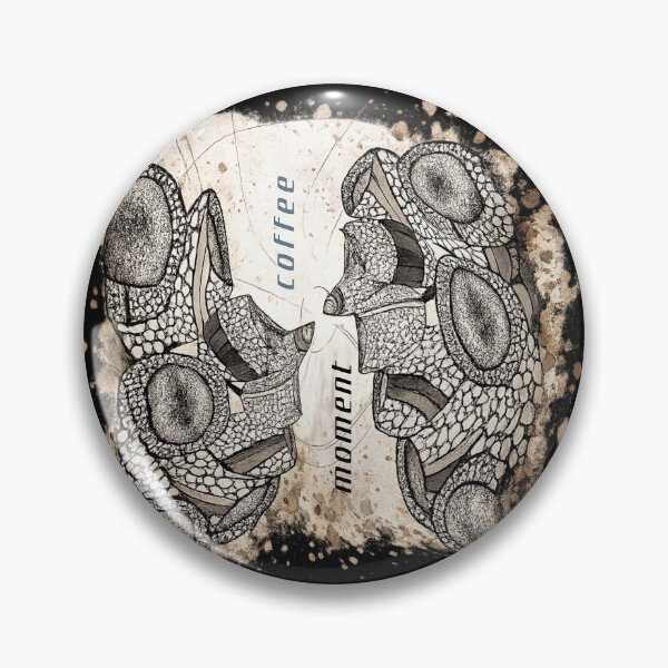 Item preview, Abstract Coffee moment Spiral – Hand Drawn Ink Art with Organic Texture designed and sold by NB-Artmagic.
