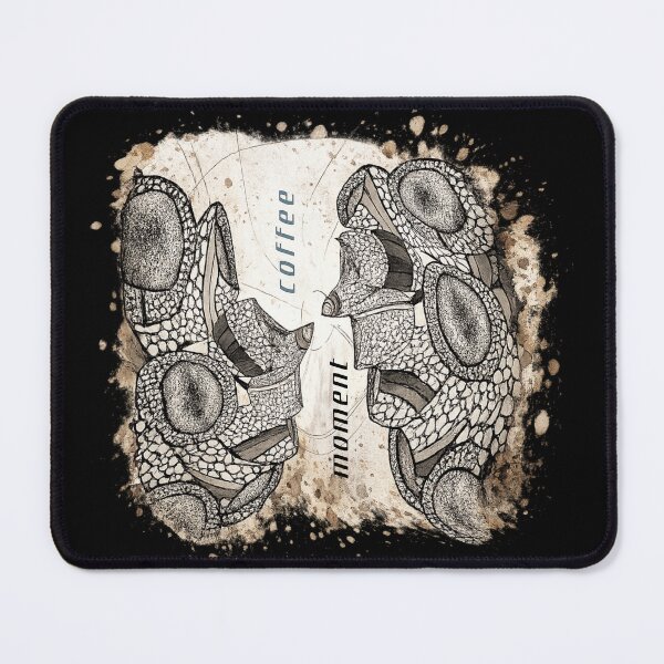 Item preview, Abstract Coffee moment Spiral – Hand Drawn Ink Art with Organic Texture designed and sold by NB-Artmagic.