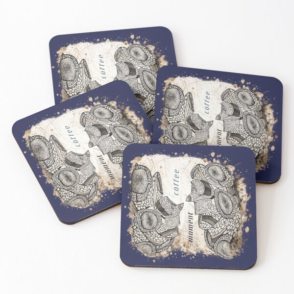 Item preview, Abstract Coffee moment Spiral – Hand Drawn Ink Art with Organic Texture designed and sold by NB-Artmagic.