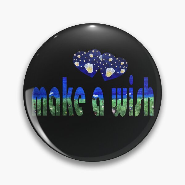Item preview, "Make a wish" lettering with Kong Ming lanterns designed and sold by creaphyl28.