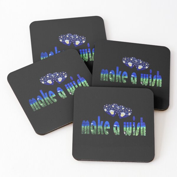 Item preview, "Make a wish" lettering with Kong Ming lanterns designed and sold by creaphyl28.