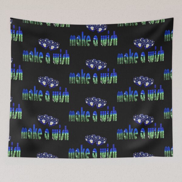 Item preview, "Make a wish" lettering with Kong Ming lanterns designed and sold by creaphyl28.